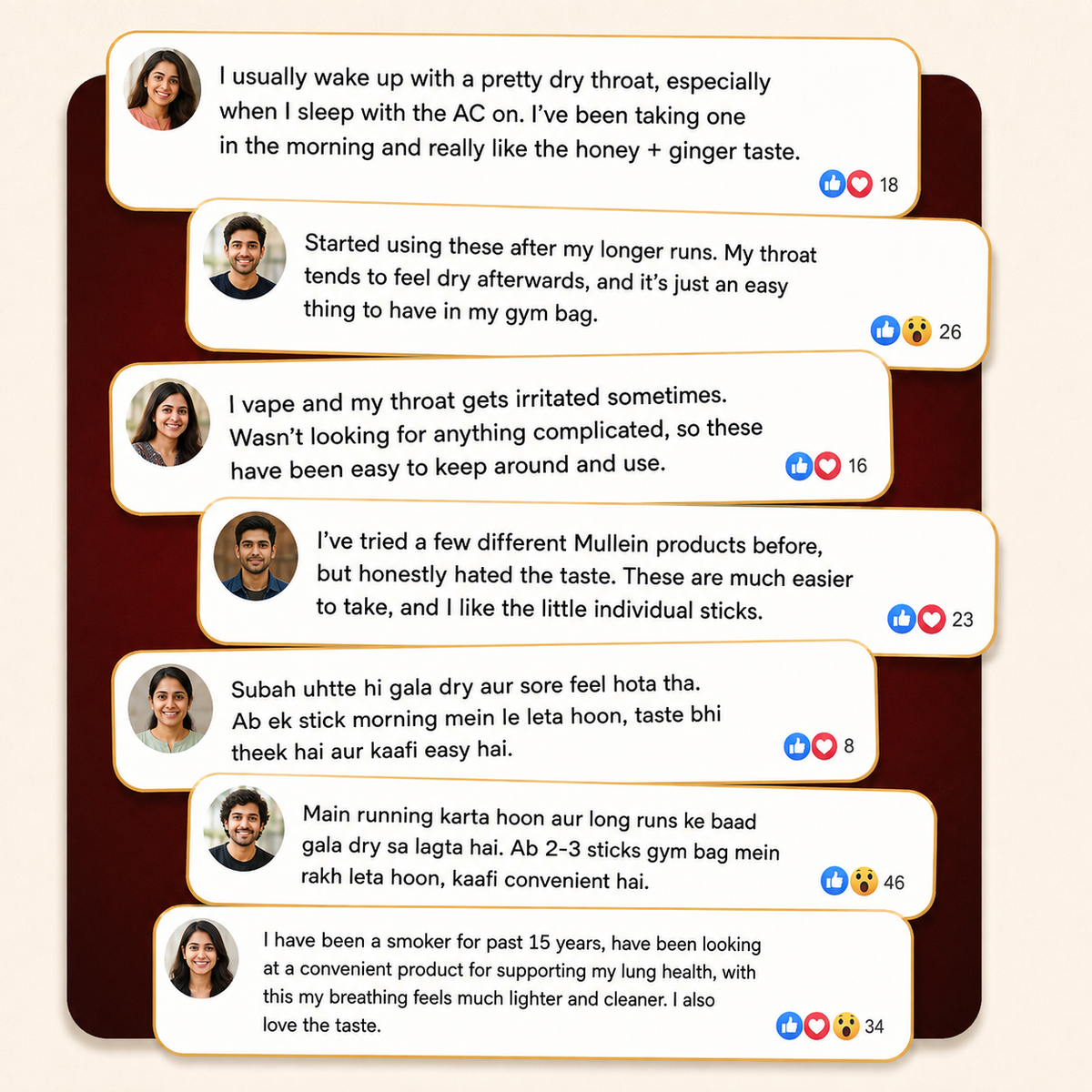 Customer social proof and reviews