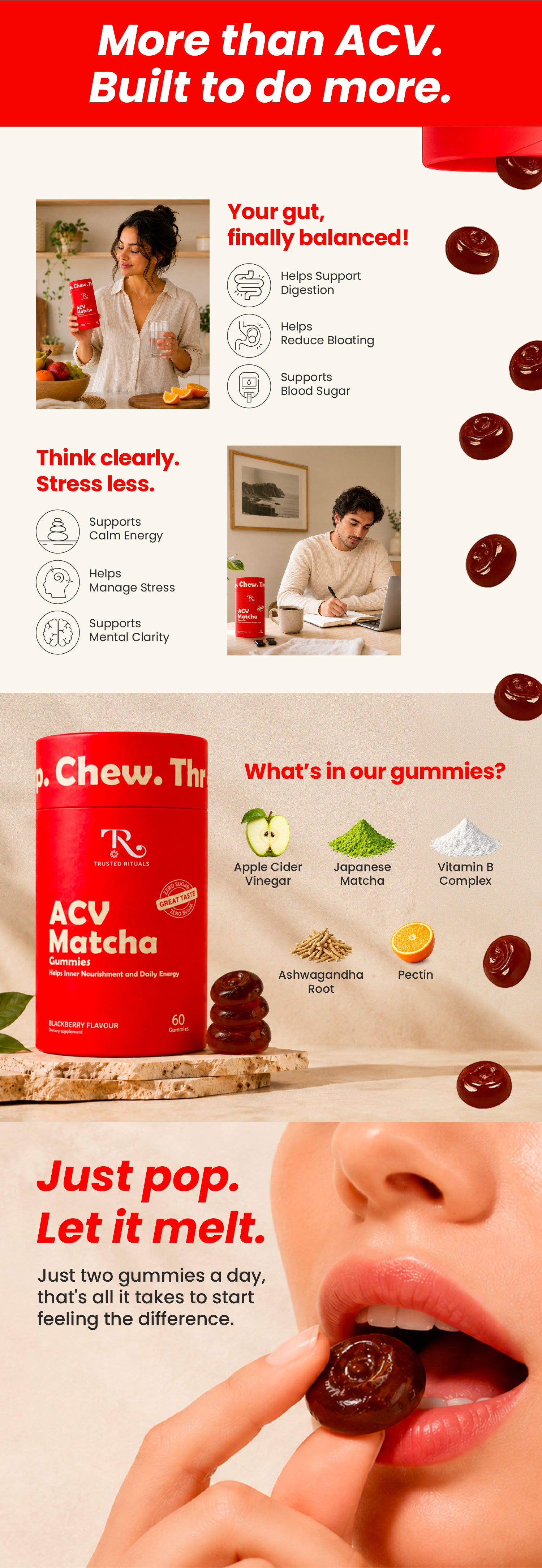 ACV Matcha Gummies — product story