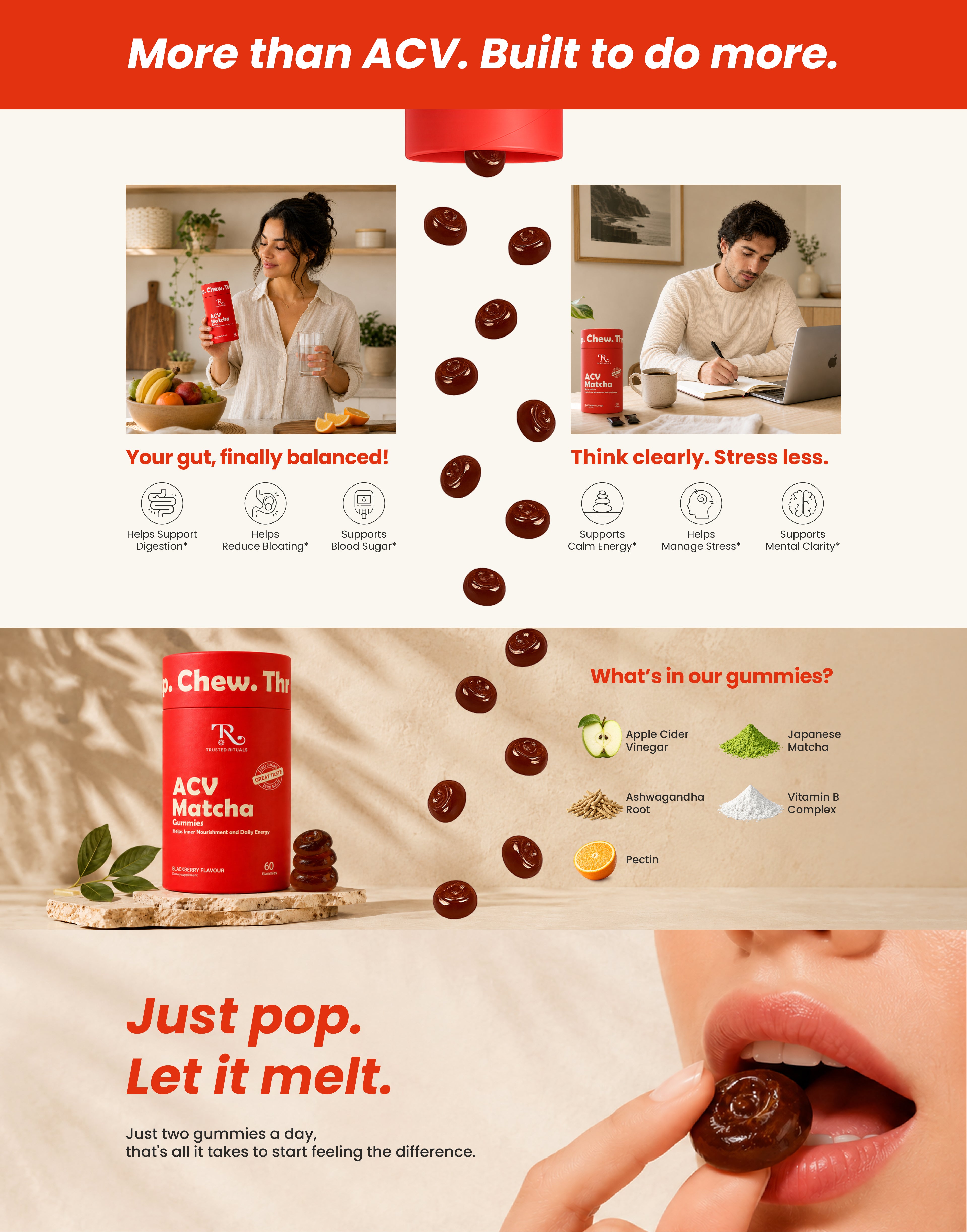 ACV Matcha Gummies — product story